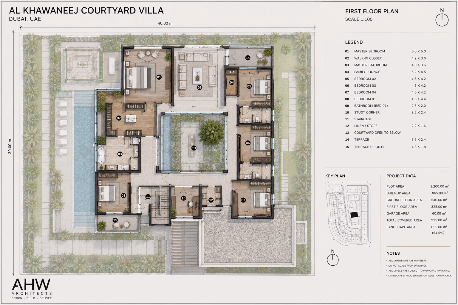 Al Khawaneej Courtyard Villa — Build 3
